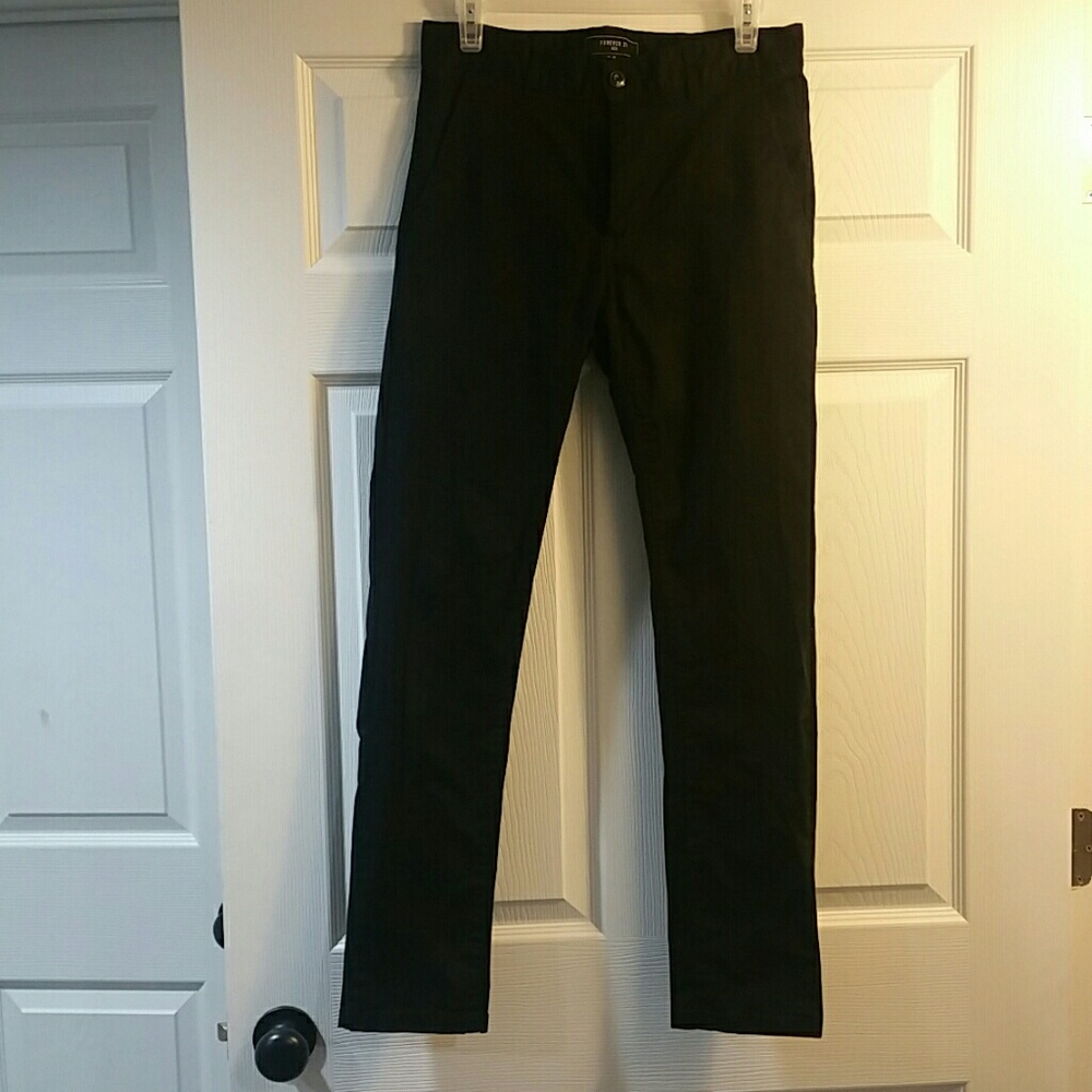 Black Slim-Fit Pants